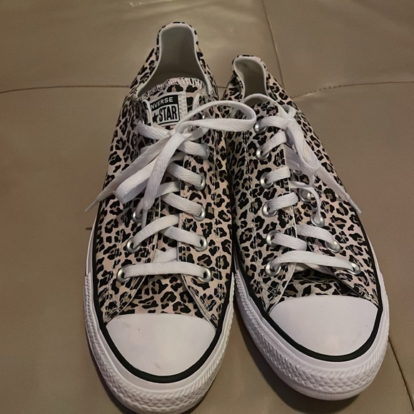 Converse Shoes - Converse All Star Cheetah Animal Print Canvas Sneakers, Women’s Size 10